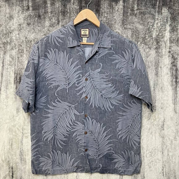 TOMMY BAHAMA 100 Silk Relaxed Medium Short Sleeve - Picture 1 of 6